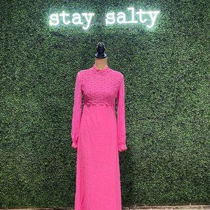 Sylvia Ann Pink Vintage Dress